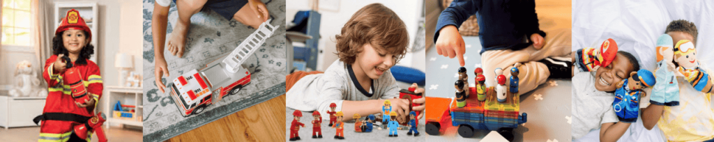 SitSnapp Rescue Ranger Community Helper Theme PlayBOX Hire Toys and Creative Packs for Kids, Tweens and Teens