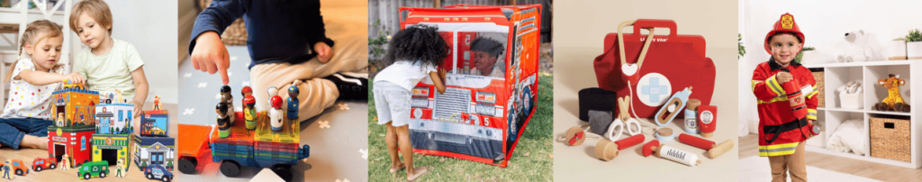 SitSnapp Role Play Community Helpers Theme Toddler Hire Items Playbox