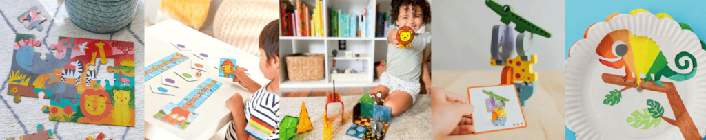 SitSnapp Safari Theme PlayBOX PlayPAX items Pre Schooler