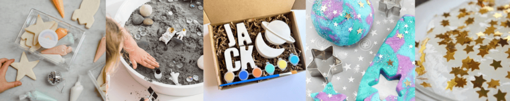 SitSnapp Space Theme PlayBOX PlayPAX items Preschoolers